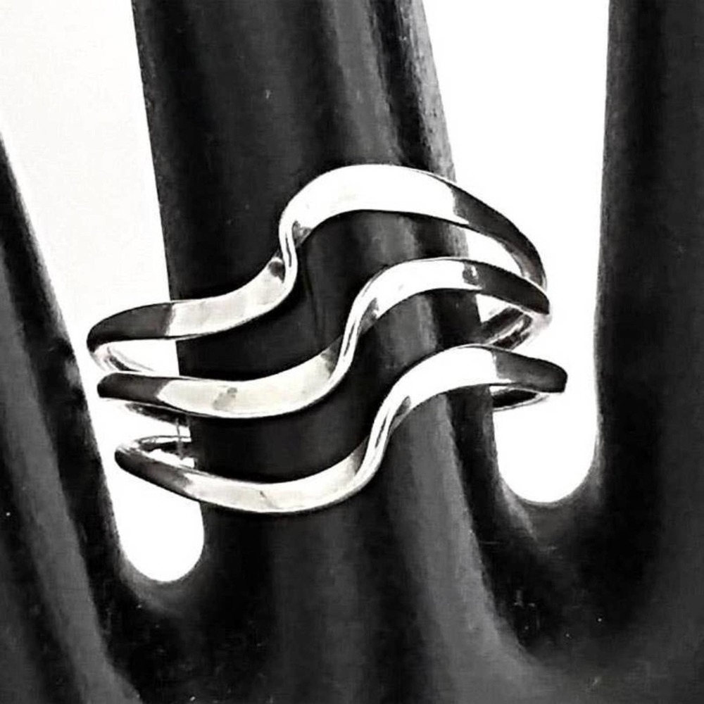 Silver Triple Wave Ring